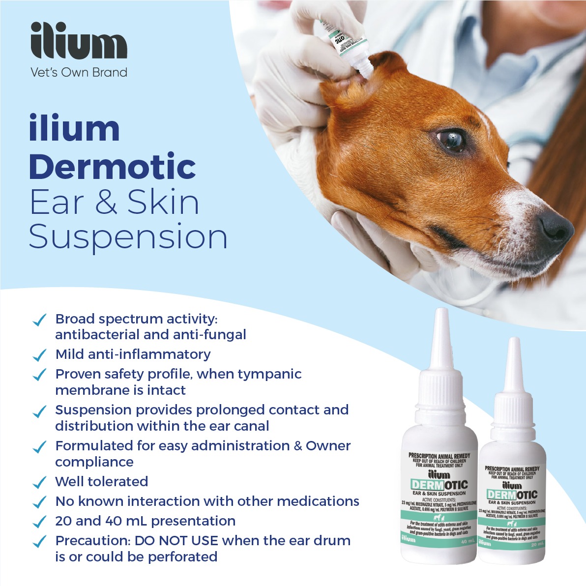 ilium Dermotic Ear and Skin Suspension - 20ml