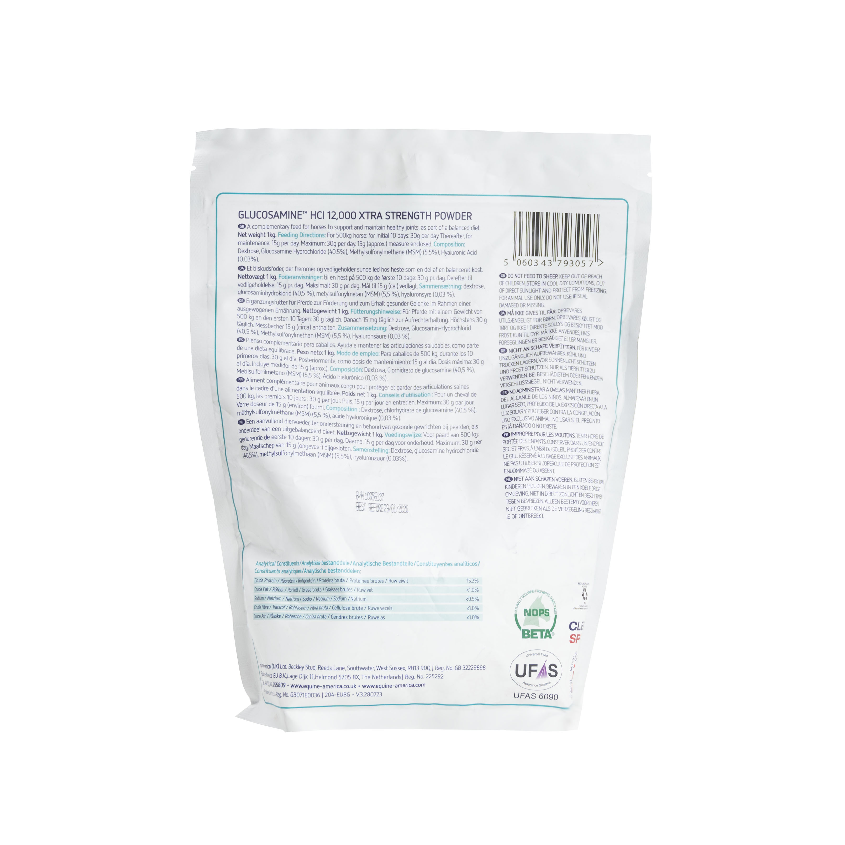 GLUCOSAMINE HCI 12,000 XTRA STRENGTH POWDER 1KG