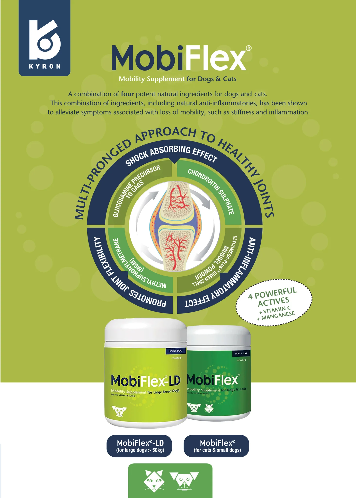 MobiFlex®from Kyron Labs The Natural Solution for Pet Joint Health and Mobility