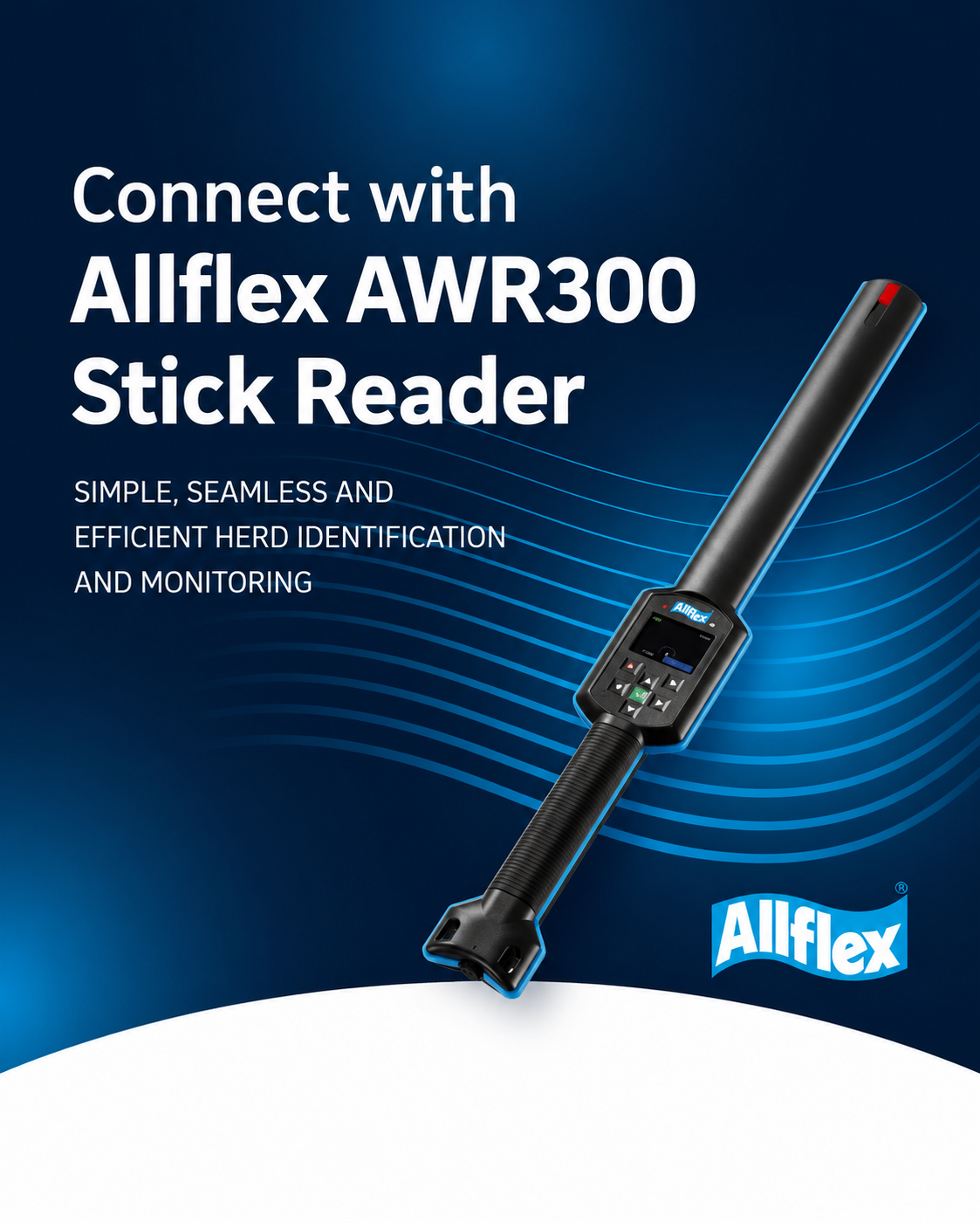 Allflex AWR300 Stick Reader - Advanced Livestock Identification and Data Collection for Modern Farm Operations